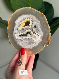 Image 5 of THIN DRUZY AGATE SLICES -BRAZIL-