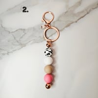 Image 2 of Purse Keychain Rose Gold 