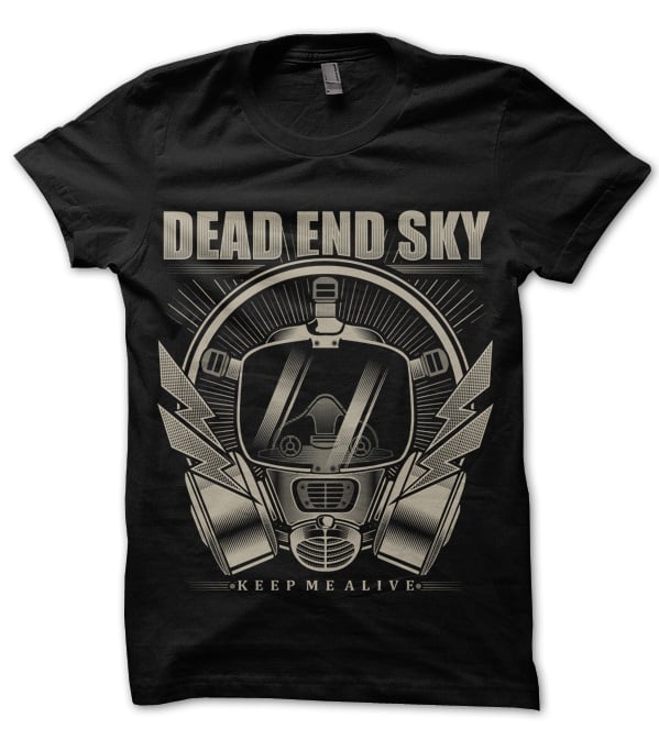 Image of Dead End Sky 'Gasmask' T-shirt