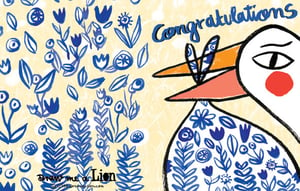 Image of Congratulations (Stork), Card