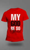 Image of MY GOD BE SO OFFICIAL - RED TEE'S