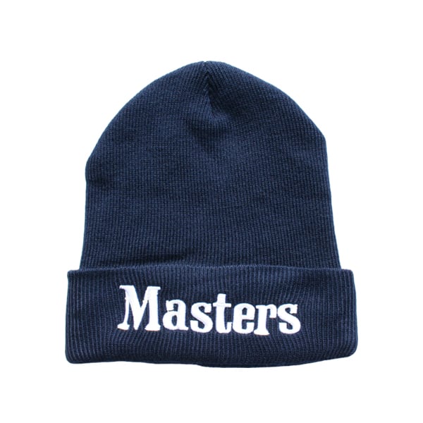 Image of MSTRS NYC - DUTCH MASTERS INSPIRED BEANIE (Navy/White)