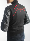 Image of Women's Branded Black Varsity Jacket