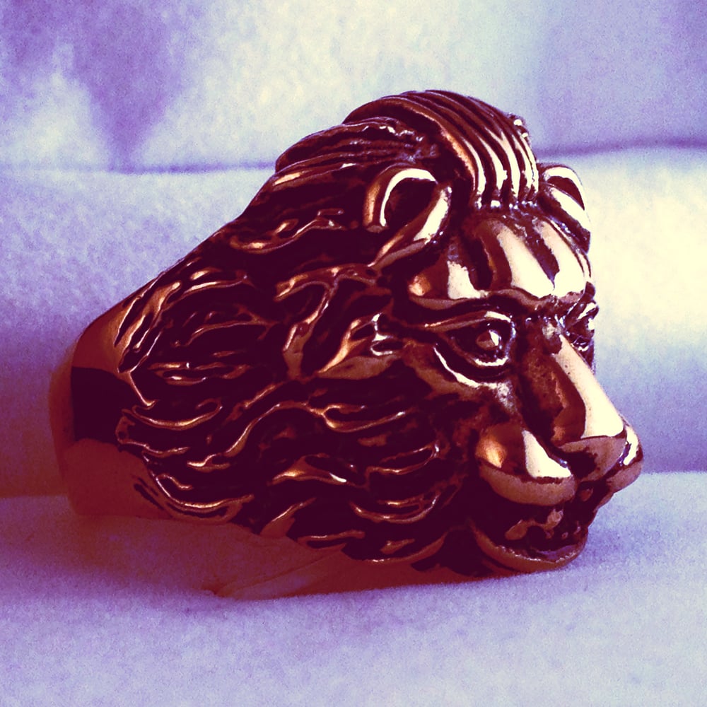 Image of LION RING    GOLD