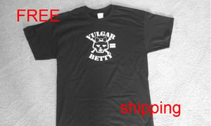 Image of Vulgar Betty Black T-shirt - Adult