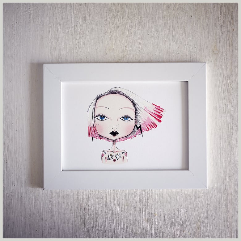 Image of Liza V. [Common Girls®] Framed Print Art.