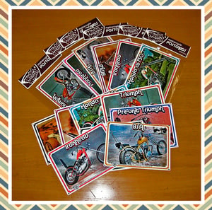 Image of 70's Motorcycle cards