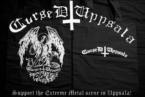 Image of Cursed Uppsala tote bag Angel design.