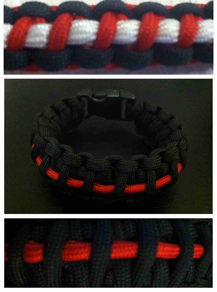 Thin Line King Cobra Stitch Paracord Bracelet / Knotty Surprise