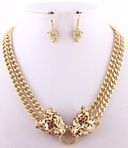 Image of Queen of Leopards Necklace Set 