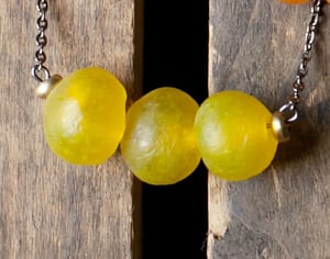 Image of African bauble necklace - Yellow