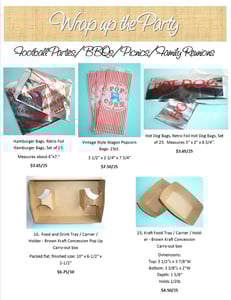 Image of Football Party/BBQ/Picnic Items