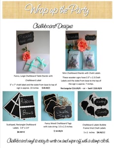 Image of Decorative, Chalkboard Items