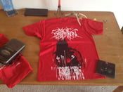 Image of Stoic Dissention red "Human' shirt