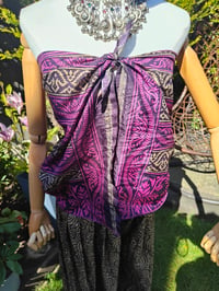 Image 6 of Milan Hareems/ Bloomer/ Balloon trousers with matching head scarf -dark pink upto 14 uk