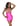 Pink Jeweled Mini Dress “Brittney” 