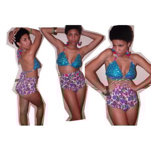 Image of High Waisted Sequin Bakini