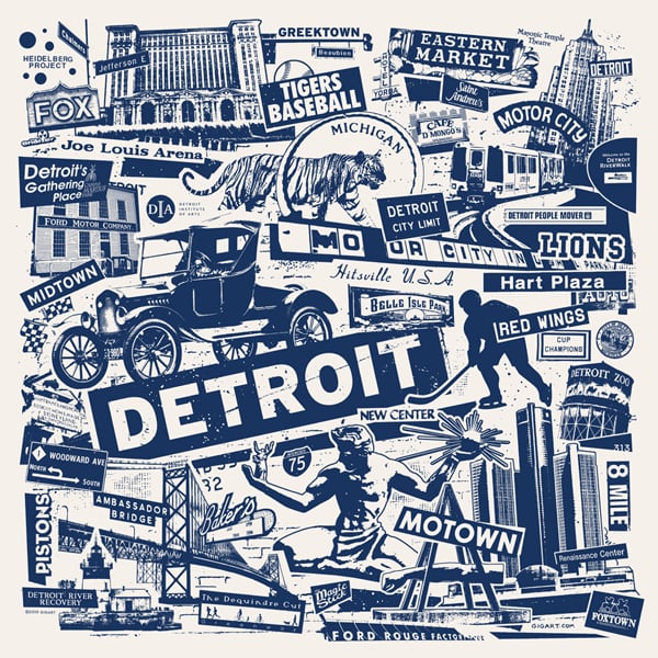 GIGART — Detroit City Print