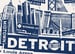 Image of 5 Pack Detroit City Postcard Set