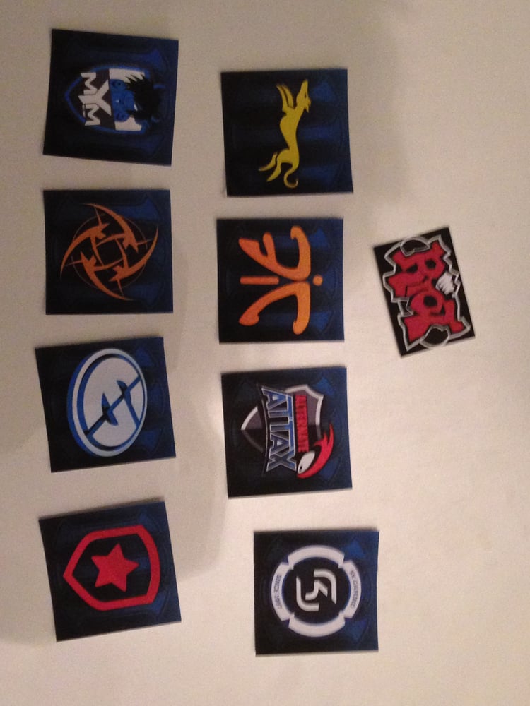 Image of EU LCS TEAM LOGO STICKERS