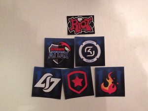 Image of 5 LCS TEAM LOGO STICKERS OF YOUR CHOICE