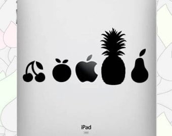 Image of Funny fruit vinyl sticker