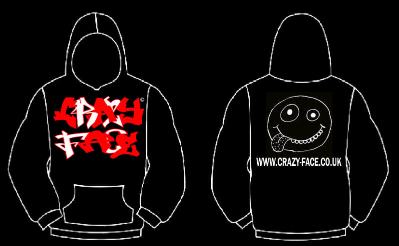 Image of CRAZY FACE HOODIE