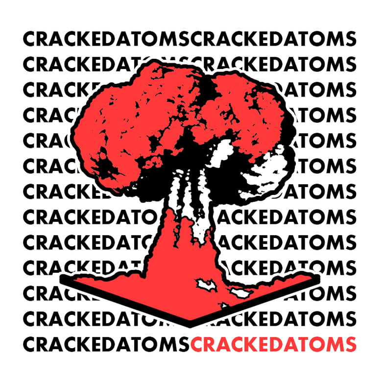Image of 1 CrackedAtoms Square Logo Sticker 
