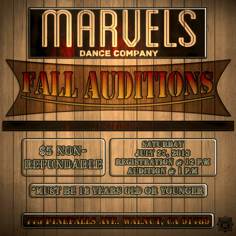 Image of Marvels Dance Company Fall Auditions 2013
