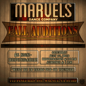 Image of Marvels Dance Company Fall Auditions 2013