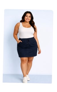 Image 3 of New size 18 LiverPool L.A. Dark Denim Skort #805*15