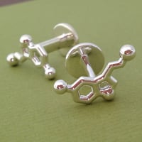 Image 1 of serotonin cufflinks