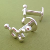 Image 3 of serotonin cufflinks