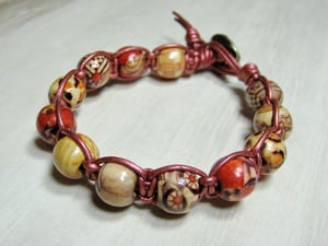 Image of Vintage Wood Bodhi Bead Bracelet (with Video Tutorial Gift!)