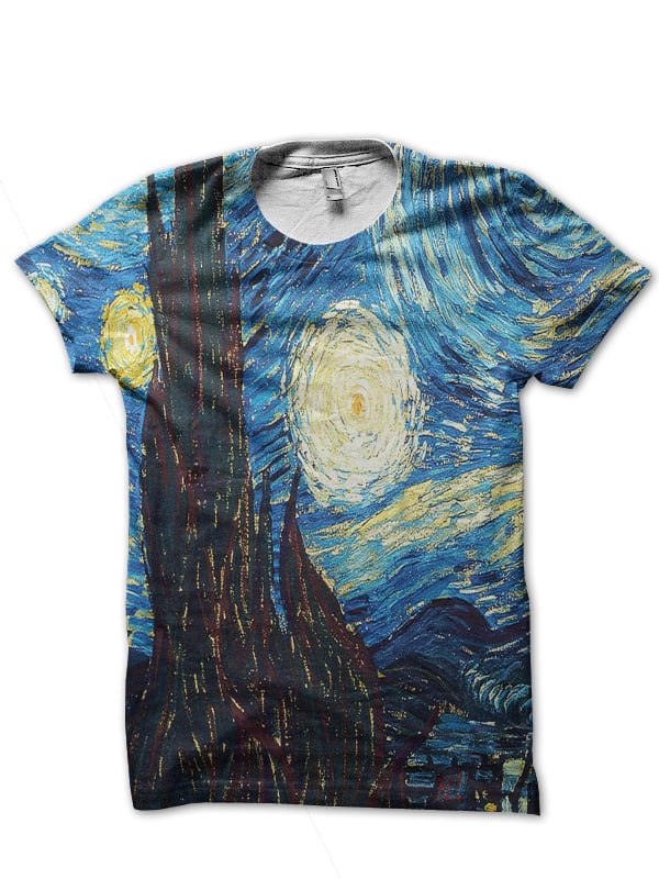 Image of VAN GOGH - "Starry Night" T-Shirt