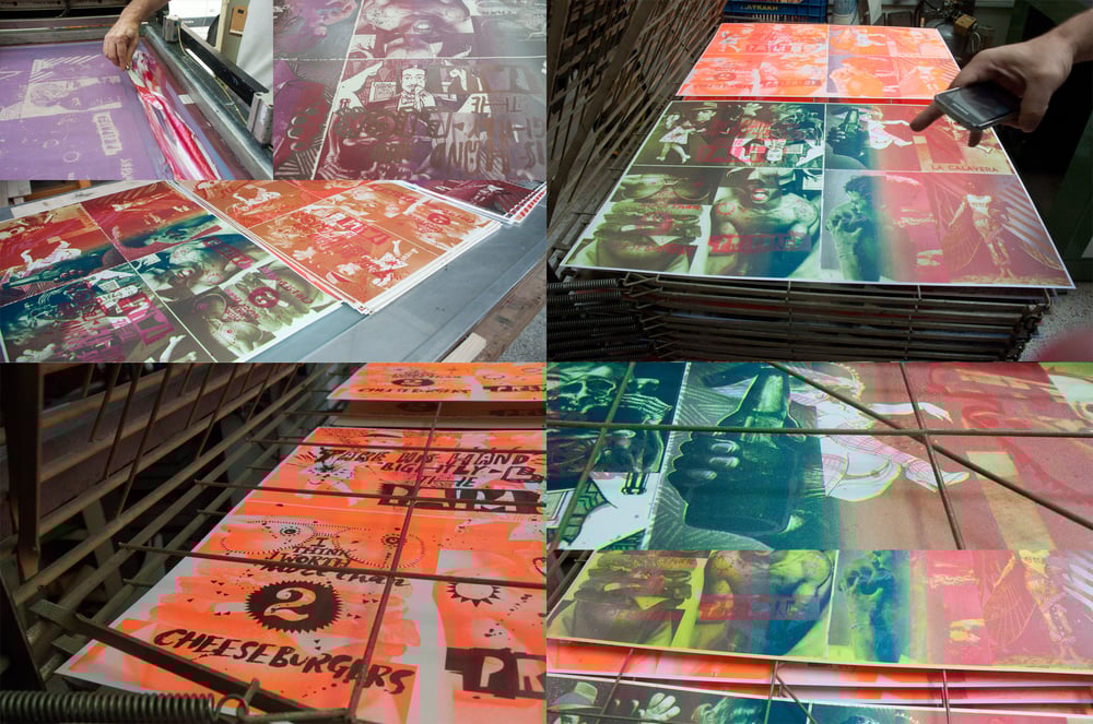 "Manual" silkscreened zine