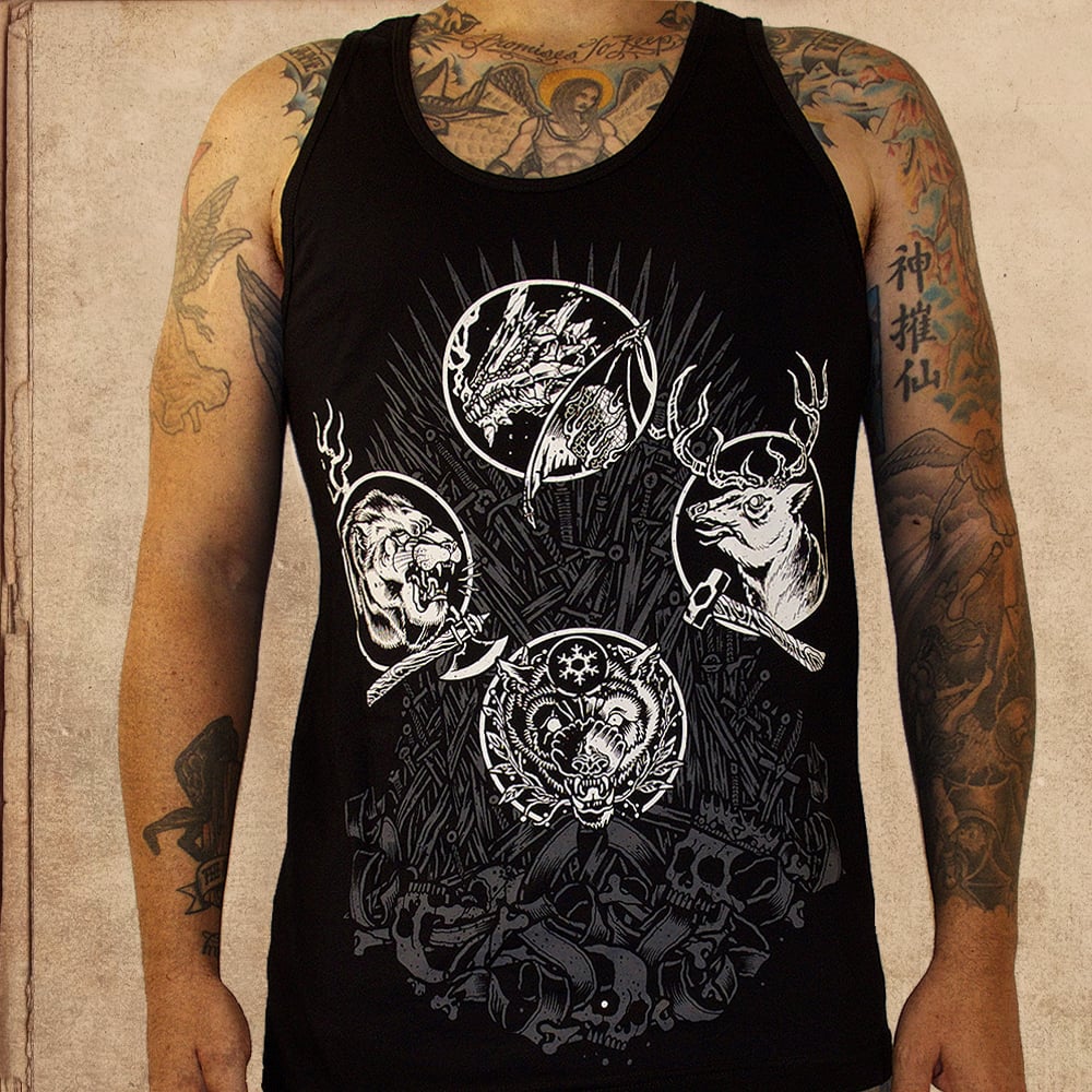 Image of Game of Thrones - iron throne - tank top/vest - one time print