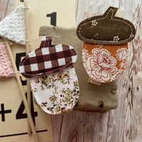 Image 1 of “Acorns” Quilted Clothes Pin Clip