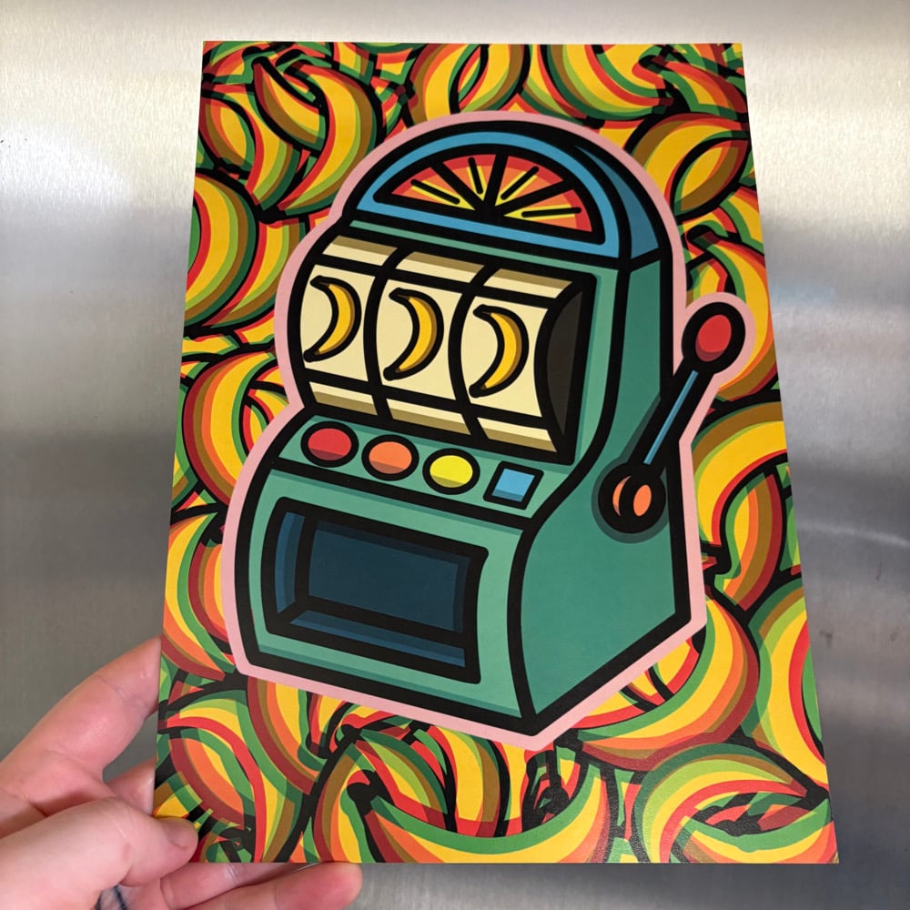 Image of “BANANA JACKPOT” A4 PRINT