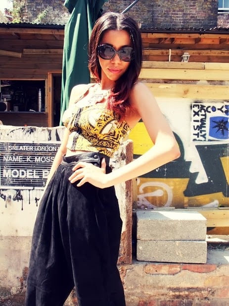 Image of Tiger print crop top