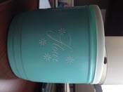 Image of Vintage Turquoise Kitchen Canisters