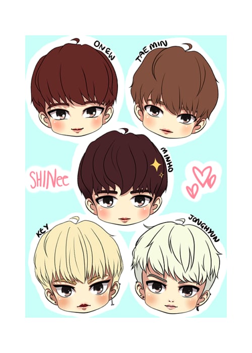 Image of [SET OF 5] SHINee Phone Straps