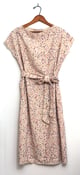 Image of Neutral Brushstrokes Silk Noil Dress