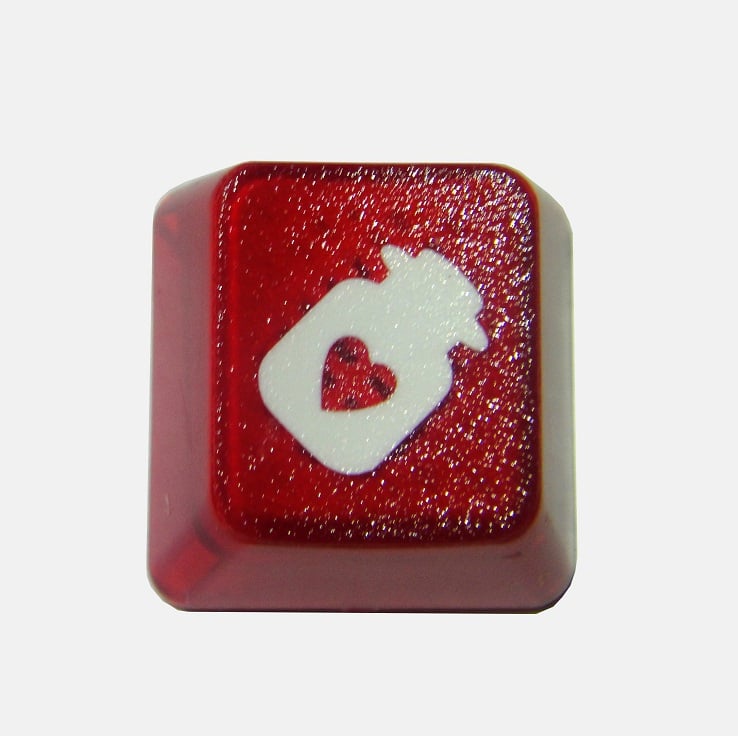 Image of Translucent Heart Bottle Keycap