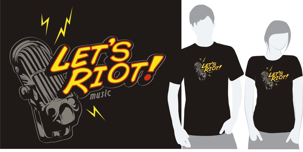 Image of Let's Riot Music Mic Tee