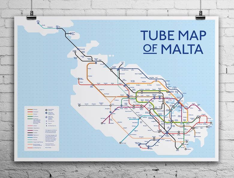 Image of Tube Map of Malta