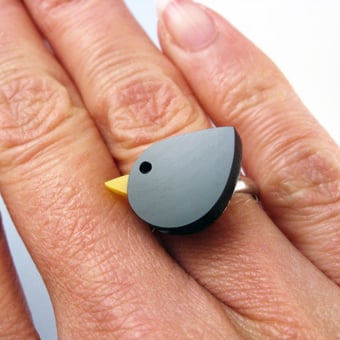 Image of A Bird in the Hand Bird Ring