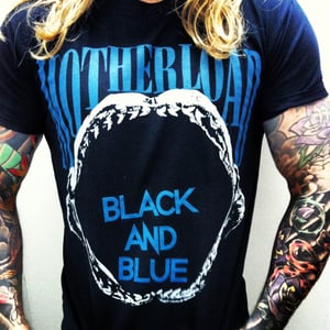 Image of £5!! FREE SHIP & FREE E.P!! 'Black & Blue' shark jaw tee