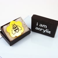 Image 4 of Embroidered Bumble Bee brooch