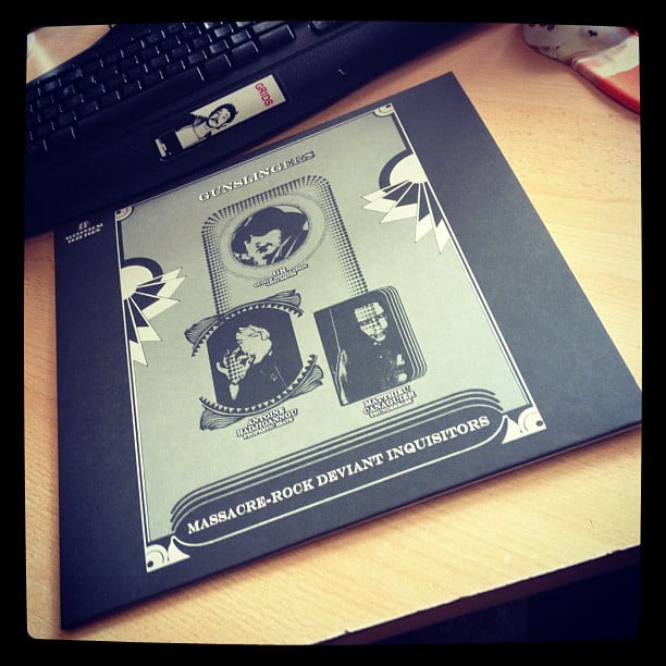 GUNSLINGERS 'Massacre-Rock Deviant Inquisitors' White Vinyl 12"
